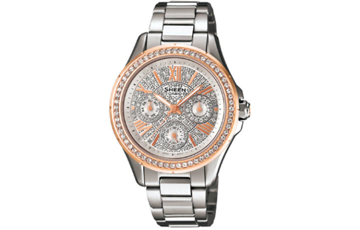 CASIO CASIO Women's SHEEN Silver Watch SHE-3504SG-7AU