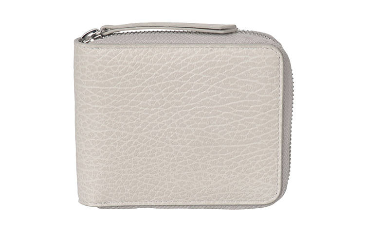 Maison Margiela Zip Closure Cow Leather Wallet Women's Light Umber