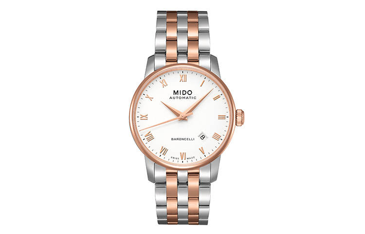 MIDO Baroncelli Automatic Mechanical Movement Men's Watches Watch 38mm Gold Dial