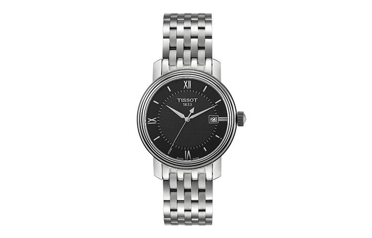 TISSOT Harbor Collection Quartz Movement 50m Waterproof Men's Watches Watch 40mm Black Dial Stainless Steel Case