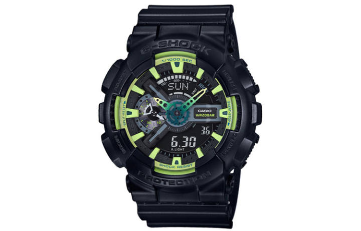 CASIO CASIO Men Liquid Crystal/Analog Dual Display Series Black Watch GA-110LY-1A