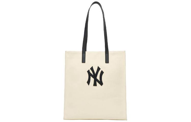 MLB Cotton And Canvas Tote Bag, Shopping Bag, Handbag, Shoulder Bag Unisex Beige