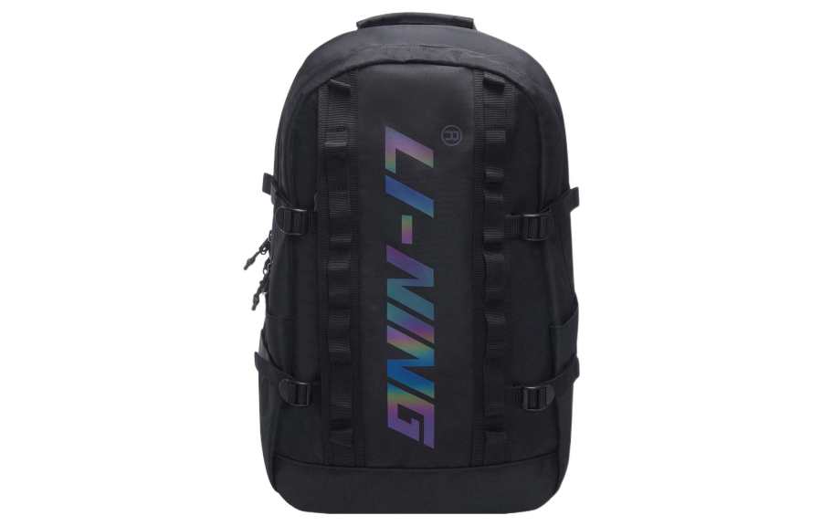 Li-Ning Li Ning Sports Life Collection Fabric Backpack Regular Unisex Black