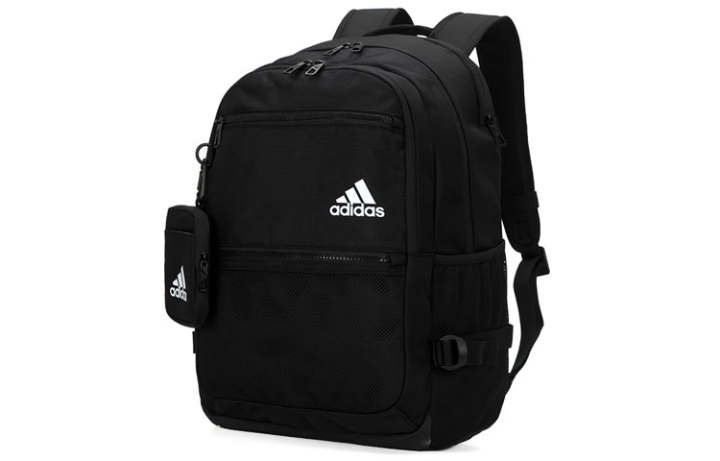 Adidas Adidas Polyester Laptop Bag Backpack Regular Unisex Black