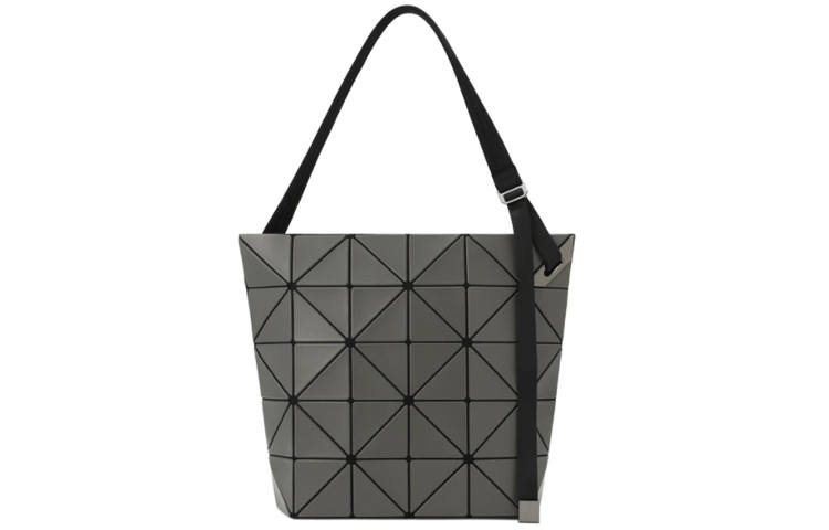 ISSEY MIYAKE Polyester Bucket Bag, Handbag, Shoulder Bag Women's Charcoal Gray