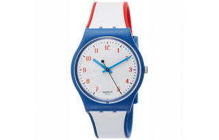 SWATCH Unisex 34mm White Watch GN248