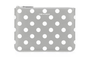 CDG Zip Closure Calfskin Wallet Regular Women's Gray