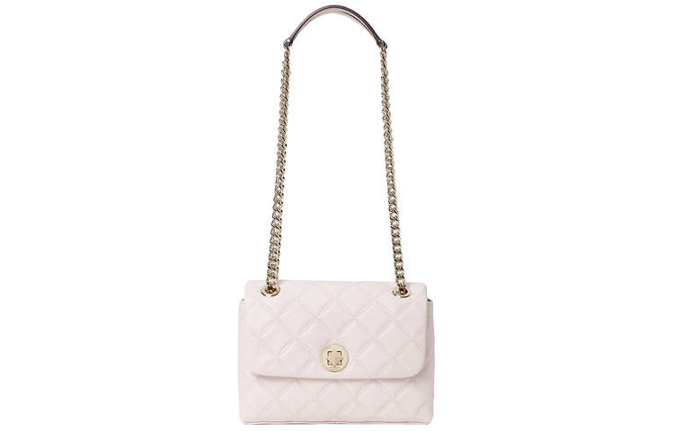 Kate Spade Leather Shoulder Bag, Crossbody Bag Women's Light Pink