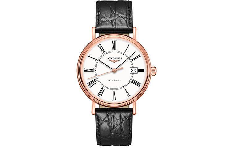 LONGINES Fashion Collection Automatic Mechanical Movement Men's Watch 40mm White Dial Stainless Steel Case