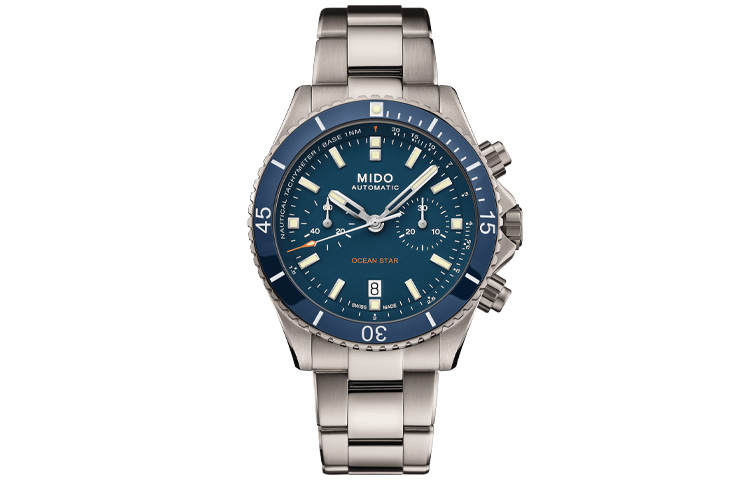 MIDO Automatic Mechanical Movement 200m Waterproof Men's Watches Watch Blue Dial Ceramic Watch Case