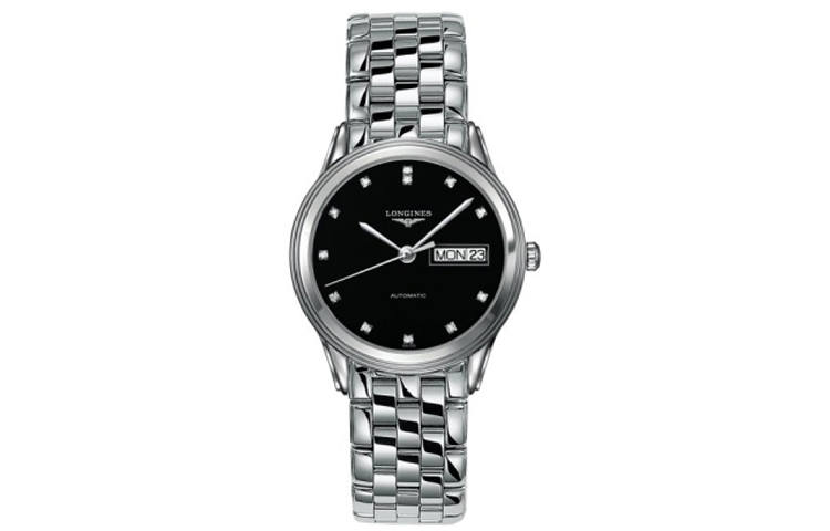 LONGINES Military Flag Collection Automatic Mechanical Movement Date Display Men's Watches Watch Black Dial