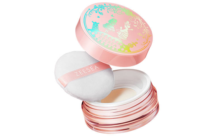 ZEESEA Camlet Long Lasting Makeup Loose Powder Correcting Skin Tone Settings Ivory White/Soft Pink