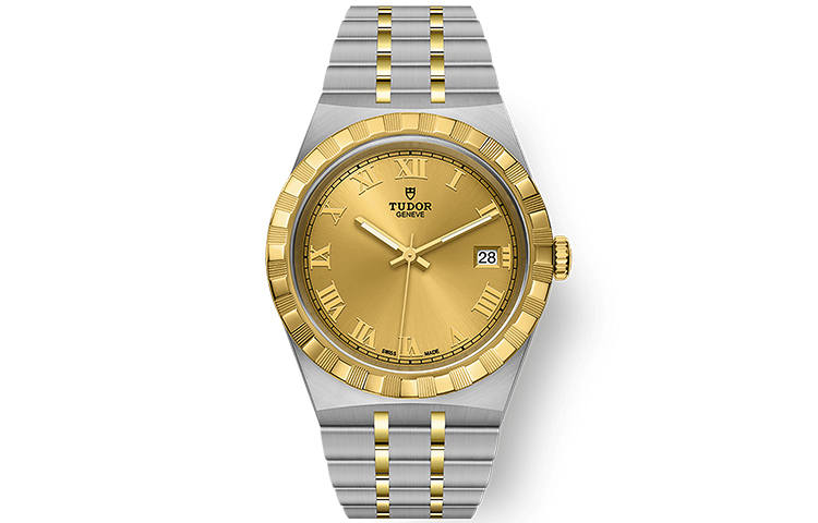 TUDOR Royal Collection Automatic Mechanical Movement Men's Watches Watch 38mm Gold Dial Steel Watch Case