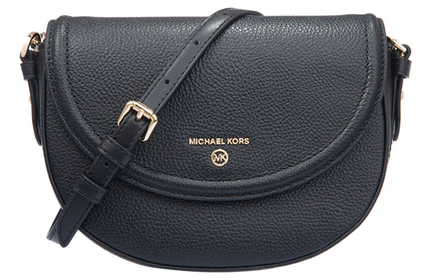 MICHAEL KORS Jet Set Charm Cow Leather Shoulder Bag Women's Black
