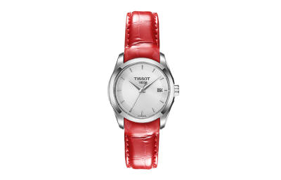 TISSOT Kutu Collection Quartz Movement 100m Waterproof Women's Watch 32mm Silver Dial Stainless Steel Case