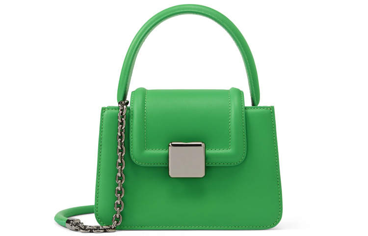 CHARLES&KEITH Cow Leather Small Square Bag, Shoulder Bag, Crossbody Bag, Handbag Small Women's Light Umber
