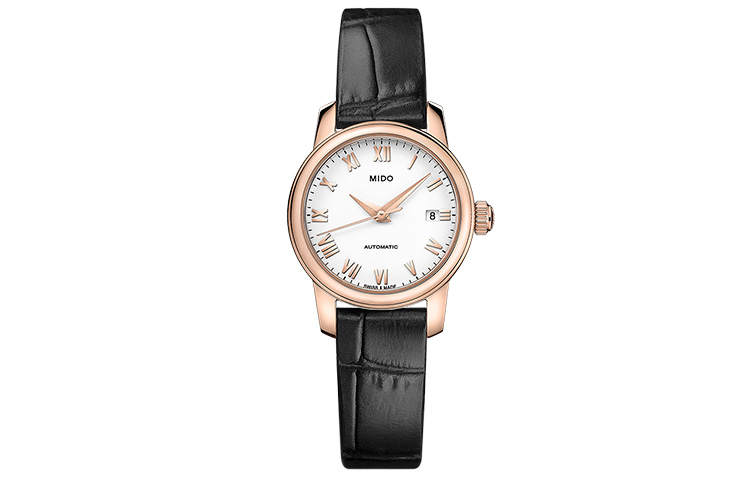 MIDO Baroncelli Collection Automatic Mechanical Movement 50m Waterproof Women's Watch 25mm White Dial