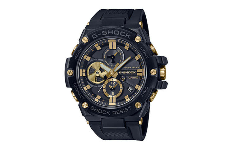 G-SHOCK G SHOCK G SHOCK GST Steel Of The Heart Solar Quartz Movement Resin Strap Watch Men's Watches