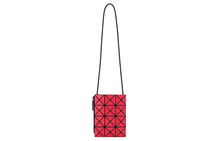 ISSEY MIYAKE Prism Polyester Nylon Crossbody Bags Women's Red