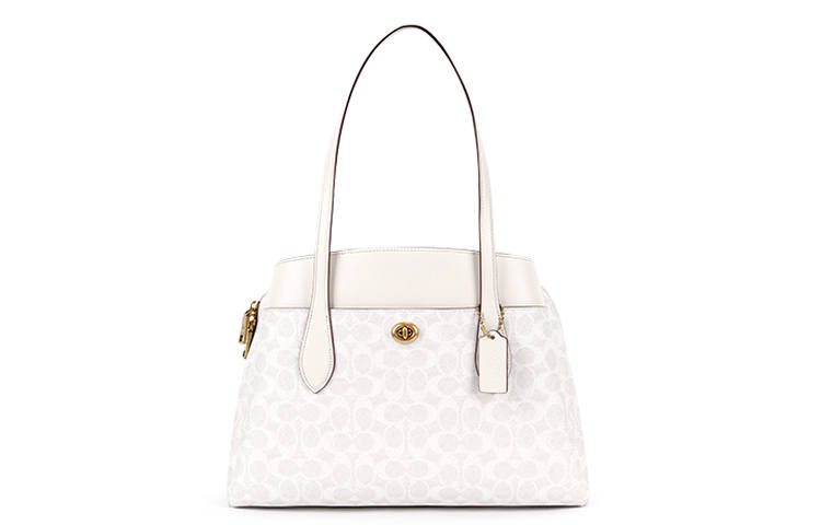 COACH PVC With Leather Crossbody Handbag, Shoulder Bag Regular Women's White