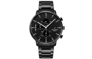 ISSEY MIYAKE Quartz Movement Stainless Steel Strap Watch Men's Watches Black Dial