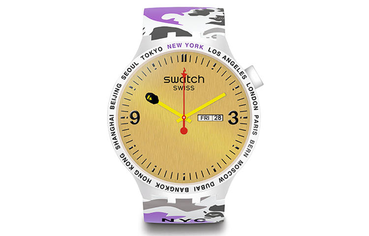 SWATCH SWATCH Unisex Bape Gold Watch