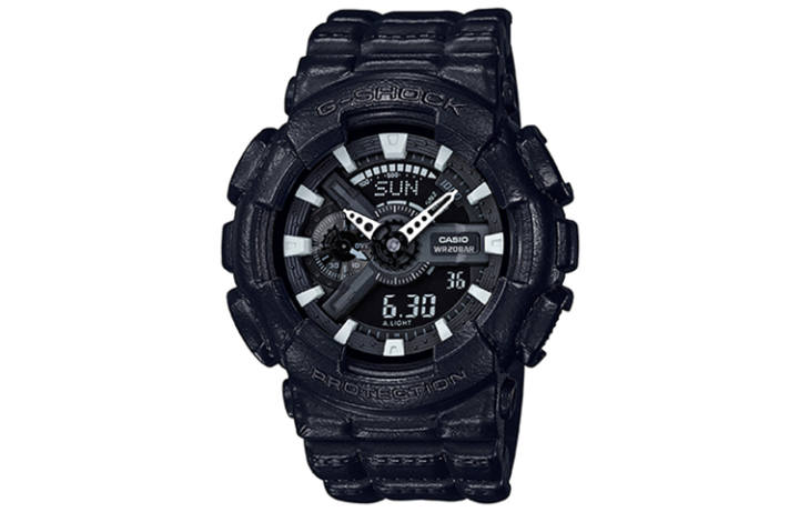 CASIO CASIO Men Liquid Crystal/Analog Dual Display Series Black Watch GA-110BT-1A