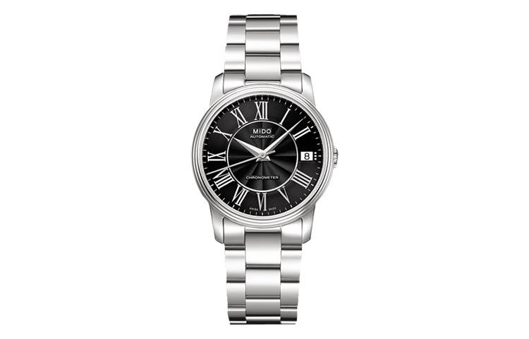 MIDO Baroncelli Automatic Mechanical Movement 50m Waterproof Women's Watch 33mm Black Dial
