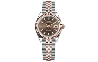 ROLEX Automatic Mechanical Movement Women's Watch 28mm Coffee Watch Dial Oystersteel Case