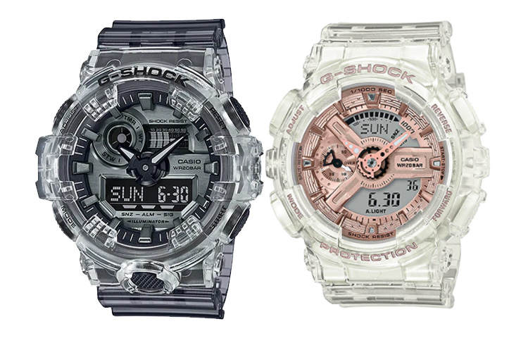 G-SHOCK G SHOCK Summer Cool Transparent Resilient Collection Quartz Movement Resin Strap Watch Unisex