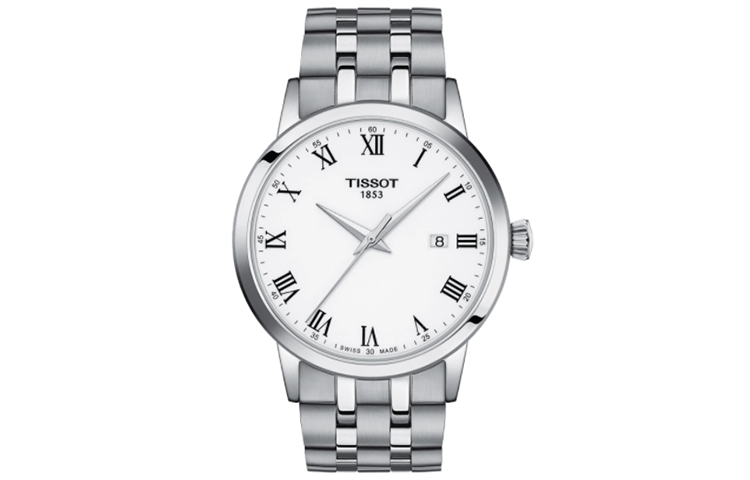 TISSOT Dreamy Socialite Collection Quartz Movement Men's Watches Watch 42mm White Dial Stainless Steel Case