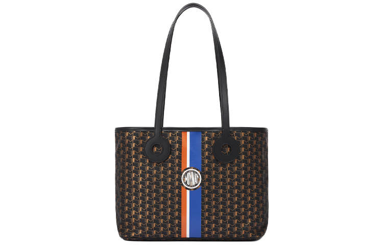 Moynat Canvas Tote Bag, Shopping Bag, Shoulder Bag Unisex Carbon Black/Bronze