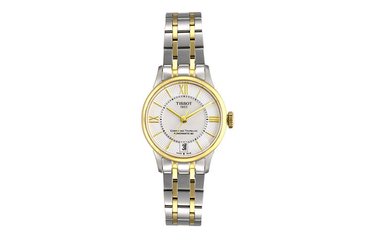 TISSOT Tourelles Collection Mechanical Movement 50m Waterproof Women's Watch 32mm Yellow Watch Dial