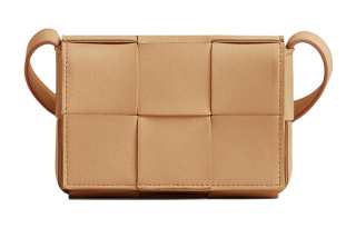 Bottega Veneta Sheepskin Tofu Bag, Shoulder Bag, Crossbody Bag Mini Women's Almond Brown