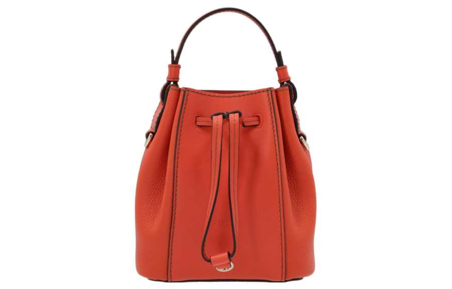 Furla Miastella Soft Leather Shoulder Bag, Crossbody Bag, Handbag Mini Women's Orange
