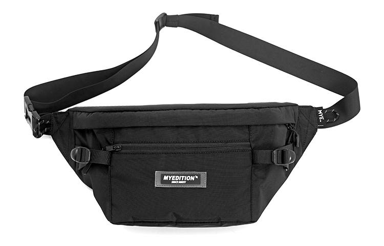 MYEDITION 7L Sling Bag Crossbody Bag Outdoor Bag Oxford White/Gray Blue Unisex