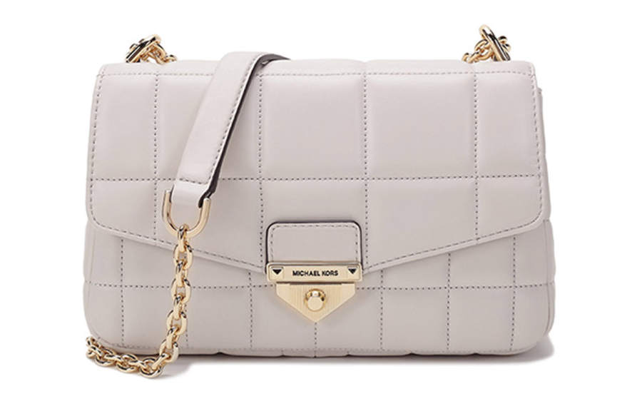 MICHAEL KORS SohoMICHAEL KORS Leather Shoulder Bag Women's Milk White