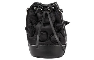 MONCLER GENIUS Nylon With Cow Leather Shoulder Bag Women's Black