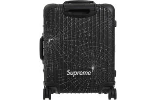 RIMOWA Supreme Collaboration Metal Suitcase Luggage 22 Inch Unisex Black