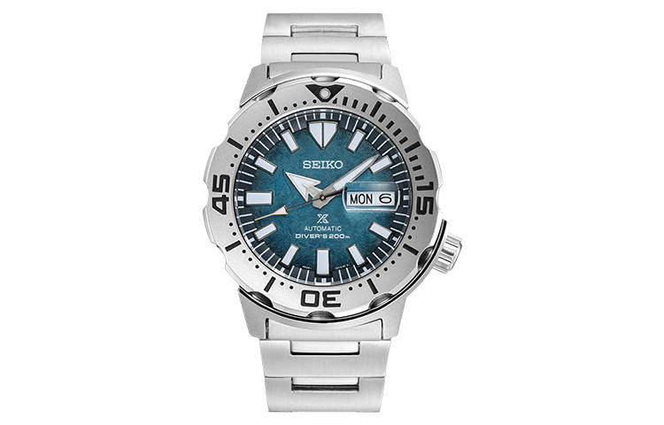 SEIKO Prospe Mechanical Movement Stainless Steel Strap Watch Men's Watches Blue Dial