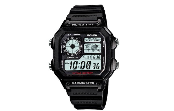 CASIO CASIO YOUTH Collection Square Digital Display Small Block Quartz Movement Resin Strap Watch