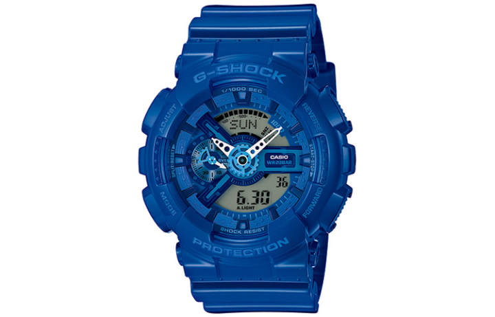 CASIO CASIO Men Liquid Crystal/Analog Dual Display Series Blue Watch GA-110BC-2A