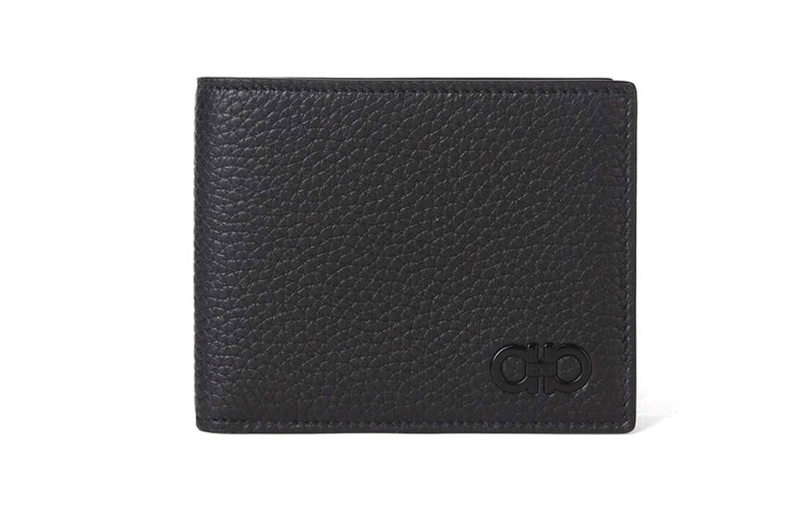 Ferragamo FERRAGAMO Leather Wallet Men's Black