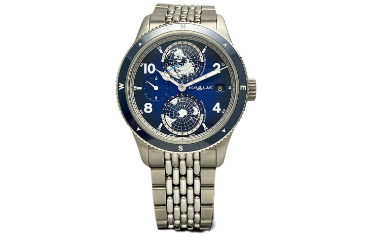 MONTBLANC Automatic Mechanical Movement 100m Waterproof Men's Watches Watch 42mm Blue Dial Titanium Watch Case