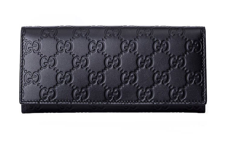 GUCCI GUCCI Leather Wallet Unisex Black