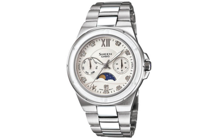 CASIO CASIO Women's SHEEN 35.8mm White Watch SHE-3500D-7A
