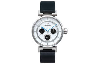 ISSEY MIYAKE Quartz Movement Leather Strap Watch Unisex White Dial SILAAB02