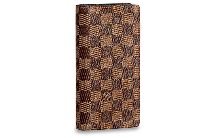 LOUIS VUITTON LOUIS VUITTON Brazza Canvas With Leather Wallet Regular Men's Brown