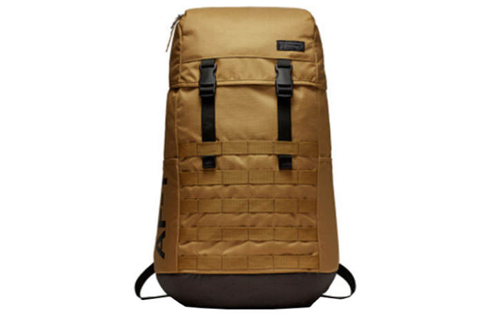Nike Nike Polyester Backpack Unisex Yellow Brown