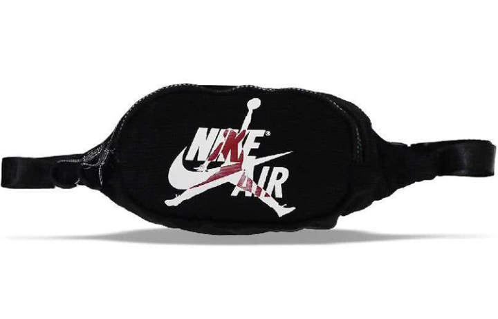 Jordan Jordan Polyester Crossbody Bag, Fanny Pack Regular Unisex Black